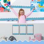 70Ft Shine Blue Bulletin Board Borders，Scalloped Poster Boards Decorations Trim - Image 6