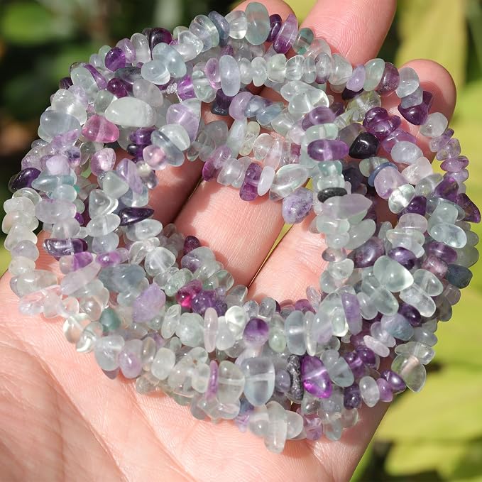 400pcs Natural Chip Stone Beads - Image 6