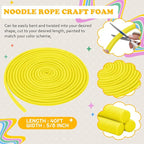 Frienda 5/8 Inch x 40 Ft Yellow Foam Noodles - Image 2