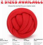 3.53oz Wool Roving: Needle Felting Wool White Roving Wool Felting Supplies Pure - Image 7