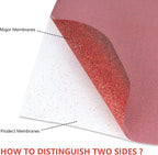 guangyintong Heat Transfer Vinyl Glitter Royal Red HTV Rolls, Glitter HTV Vinyl - Image 3