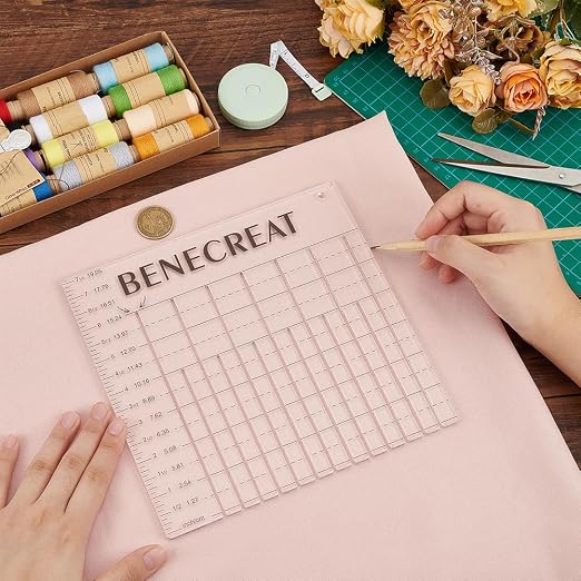 BENECREAT Acrylic Quilting Template Ruler, Tie Blanket Ruler Template, - Image 3
