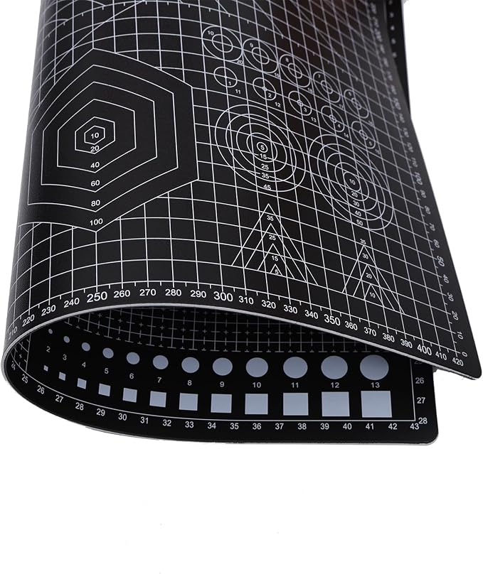 Cutting Mat A3 Black, Self Healing Cutting Mat 12x18 Inch, 5-Ply Craft Board - Image 4