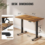 Veken 47.2 Inch Large Electric Standing Desk, Gaming Table, Suit students - Image 3