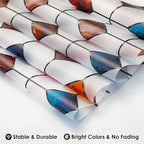 DKTIE Stained Glass Window Film Geometric Patterns, Fine Frosted Window Clings - Image 7