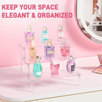 2 Packs Acrylic Display Stand Riser, 3 Tier Perfume Organizer Cupcake Stand | - Image 3