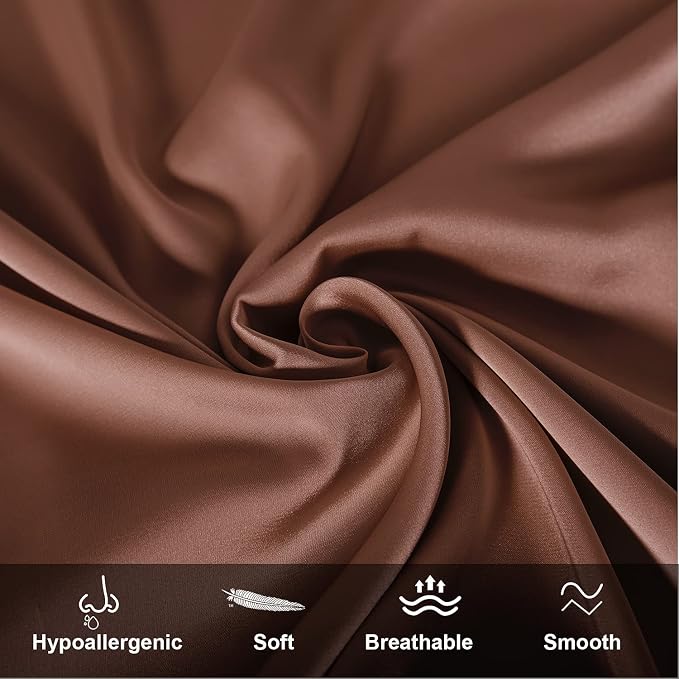 Mulberry Silk Pillowcase for Hair and Skin, King Size Cooling Silk Pillow Case - Image 2