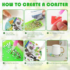 Cumule 8 Pcs Bird Diamond Art Coasters Kits - Image 3