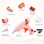 Mini Hot Glue Gun Kit with 30 Glue Sticks, 20W Fast Preheating Hot Glue Gun And - Image 2