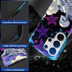 for Samsung Galaxy S26 Ultra Case, Skull Star Collage Pattern Glossy 2 in 1 - Image 4