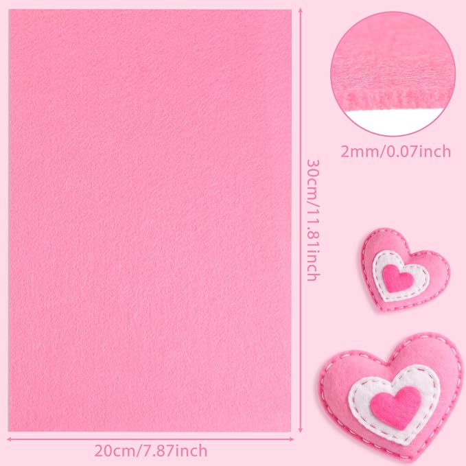 NEBURORA 12 Pcs 2mm Thick Stiff Felt Sheets - Image 6