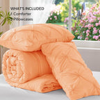 BEDELITE Apricot King Size Comforter Set - Image 7