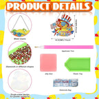 Cinnvoice 12 Pcs Summer Diamond Painting Hanging Kit - Image 2