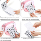Hedume 16 Pieces Embossing Folders, 5.9" x 4.1" Embossing Machine Template - Image 4
