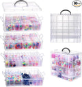 VTG Bead Organizer Box, 4-Tier Stackable Storage Box by Unknown