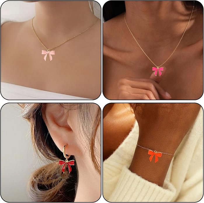 Bow Charms for Bracelet Jewelry Making Cute Bracelet Charms | 18Pcs, Bow Charms - Image 6