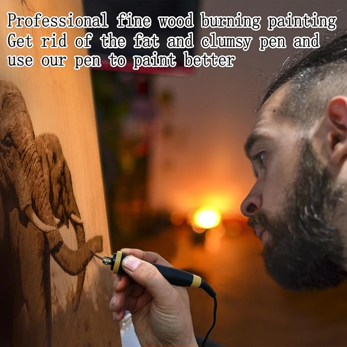 FIRElood Wood Burning Tool, Wood Burning kit Pen 25~750℃, Professional Wood - Image 6