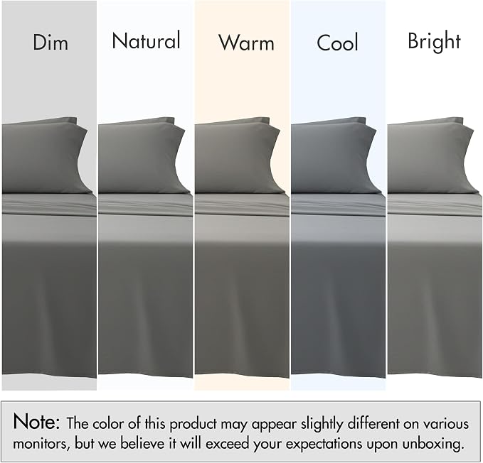 RUVANTI 100% Cotton Sheets – King Size Percale Bedding, Cooling & Breathable - Image 7