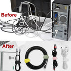 50Pcs Silicone Cable Ties Cord Organizer - Image 5