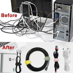 100Pcs Silicone Cable Ties Cord Organizer - Image 4