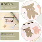Tintnut Clay Creek Puff Heat Transfer Vinyl Roll, easy cut & weed, stretch - Image 5