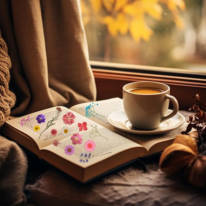 200Pcs Dried Pressed Flowers Resin Mould Real Flowers Natural Dry Leaves Bulk - Image 5