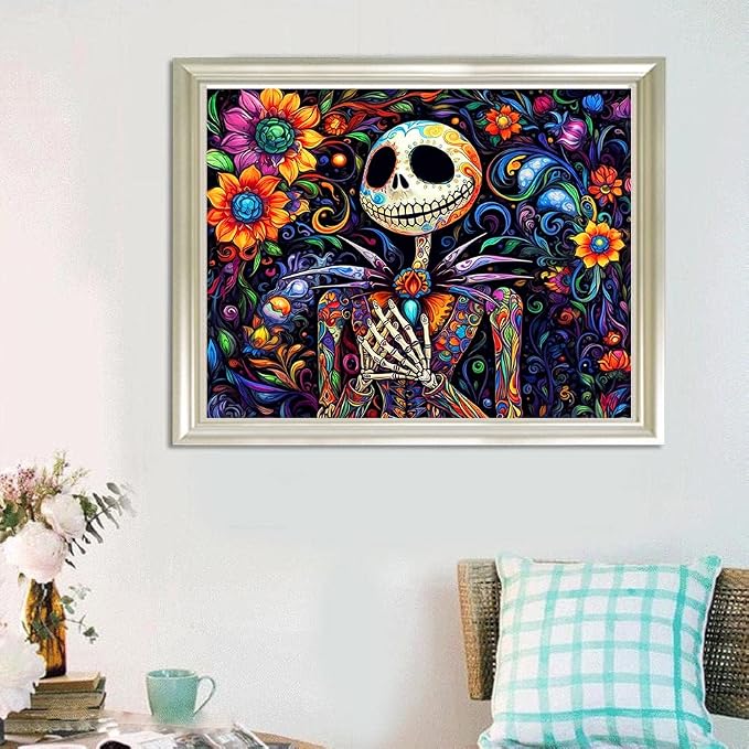Halloween Diamond Art for Adults, Skullhead Jack Diamond Art Painting Kits for - Image 4