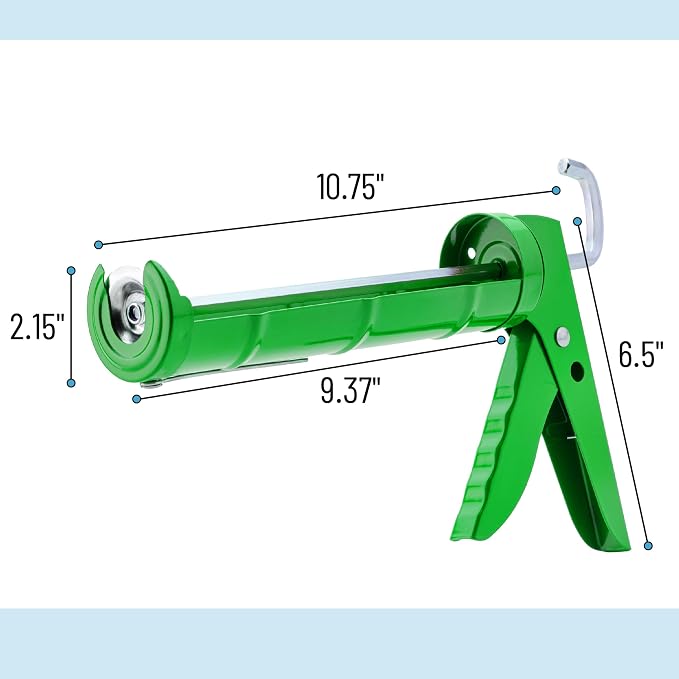 Bates- Caulking Silicone Gun, 10:1 Thrust Ratio, Hand Caulking Guns, No Drip - Image 2