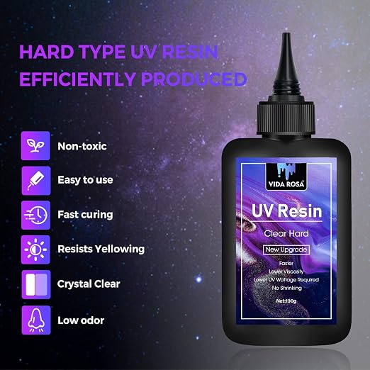 UV Resin 300g- VIDA ROSA Resin Crystal Clear Hard Ultraviolet Curing Epoxy Resin - Image 2