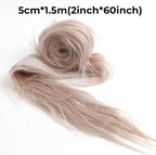 Shaggy Plush Faux Fur Fabric Precut Strips Khaki Fur Fluffy Fuzzy Craft Fur - Image 2