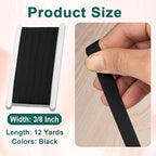 Airisoer 3/8 Inch Elastic Band for Sewing, 12 Yard High Elasticity Sewing - Image 2
