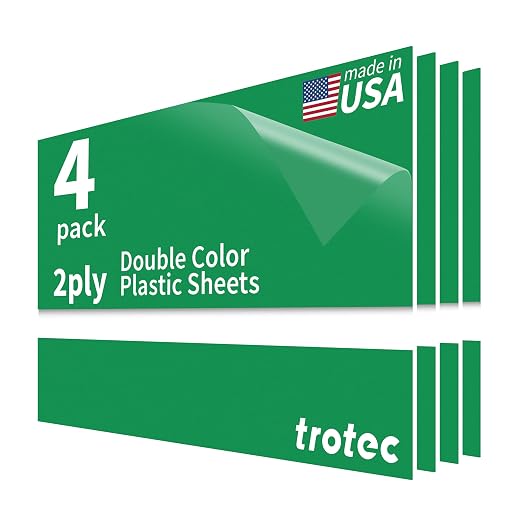 Trotec TroLase | 12"x20"x1/16", Guillotine | Made in USA by TrotecEngravingSupplies