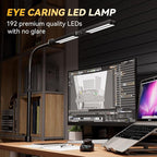 Adjustable LED Desk Lamp with Clamp, 4-Head Eye-Caring CRI95+ Desk Light - Image 4