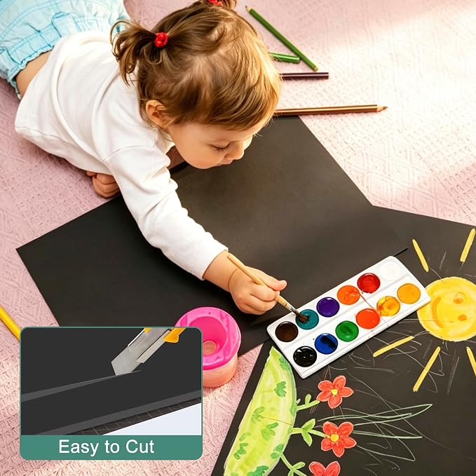 MYFAMIREA 12 Pack Black Foam Board 24" x 36", 3/16" Thick Board Poster - Image 4