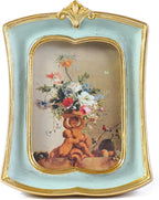 Vintage Picture Frame 2.5x3.5 Antique Ornate Photo Frame Tabletop and Wall by Kangce
