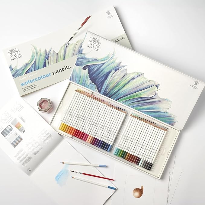 Winsor & Newton Studio Collection Artist Pencils, Watercolour Pencil Box Set - Image 3