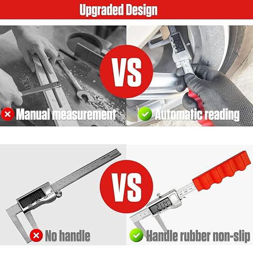 Disc Brake Rotor Micrometer, 6 Inch Brake Rotor Caliper Measuring Tool of Inch - Image 5