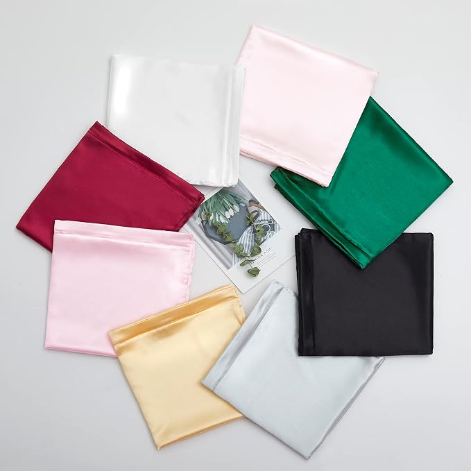 Satin Pillowcases with Zipper （20x36）, King Size Pillowcases Set of 2 - Image 7