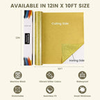 Gold Glitter HTV Heat Transfer Vinyl - Image 6