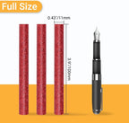 Glitter Red Hot Melt Glue Stick, Manarty 48 PCS Full Size Hot Melt Glue Sticks - Image 2