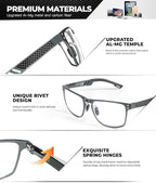 ANYLUV Blue Light Blocking Glasses Men Computer Gaming Glasses Lightweight - Image 3