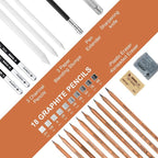 YunQiDeer Drawing Pencils, Art Supplies Sketch Pencils Kit - Image 2