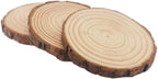 Unfinished Natural with Tree Bark Wood Slices 10 Pcs 4.2-4.7 inch Disc Coasters - Image 3