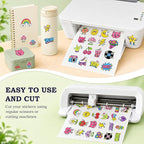 Aevdor 45-Sheet Glossy White Printable Vinyl Sticker Paper, Inkjet | Glossy - Image 5