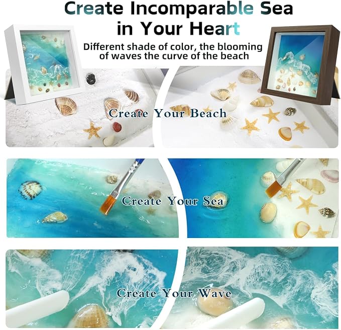 iLAND Crafts for Adults Resin Art Kit DIY Beach Ocean Themed Crafting Adult - Image 3
