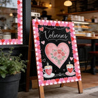 69 Ft Valentine’s Day Heart Hot Air Balloon Bulletin Board Border Love is in - Image 7
