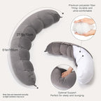 Peallow – Long Round Body Pillow - Image 3