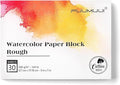 Fuumuui 5×7 Watercolor Paper Block, Textured Rough 100% Cotton Watercolor Paper by FUUMUUI