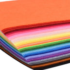 40pcs Coloured Felt Cloth Nonwoven 12 x 12 inches Felt Fabric Sheets DIY Craft - Image 2