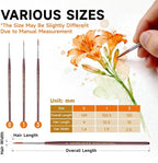 Golden Maple Kolinsky Sable Miniature Paint Brushes, Professional Detail Paint - Image 7